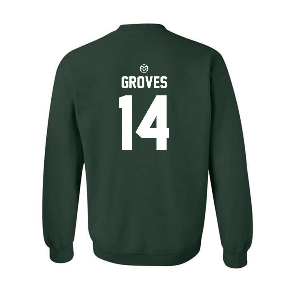 Colorado State - NCAA Women's Volleyball : Alyssa Groves - Green Classic Shersey Sweatshirt