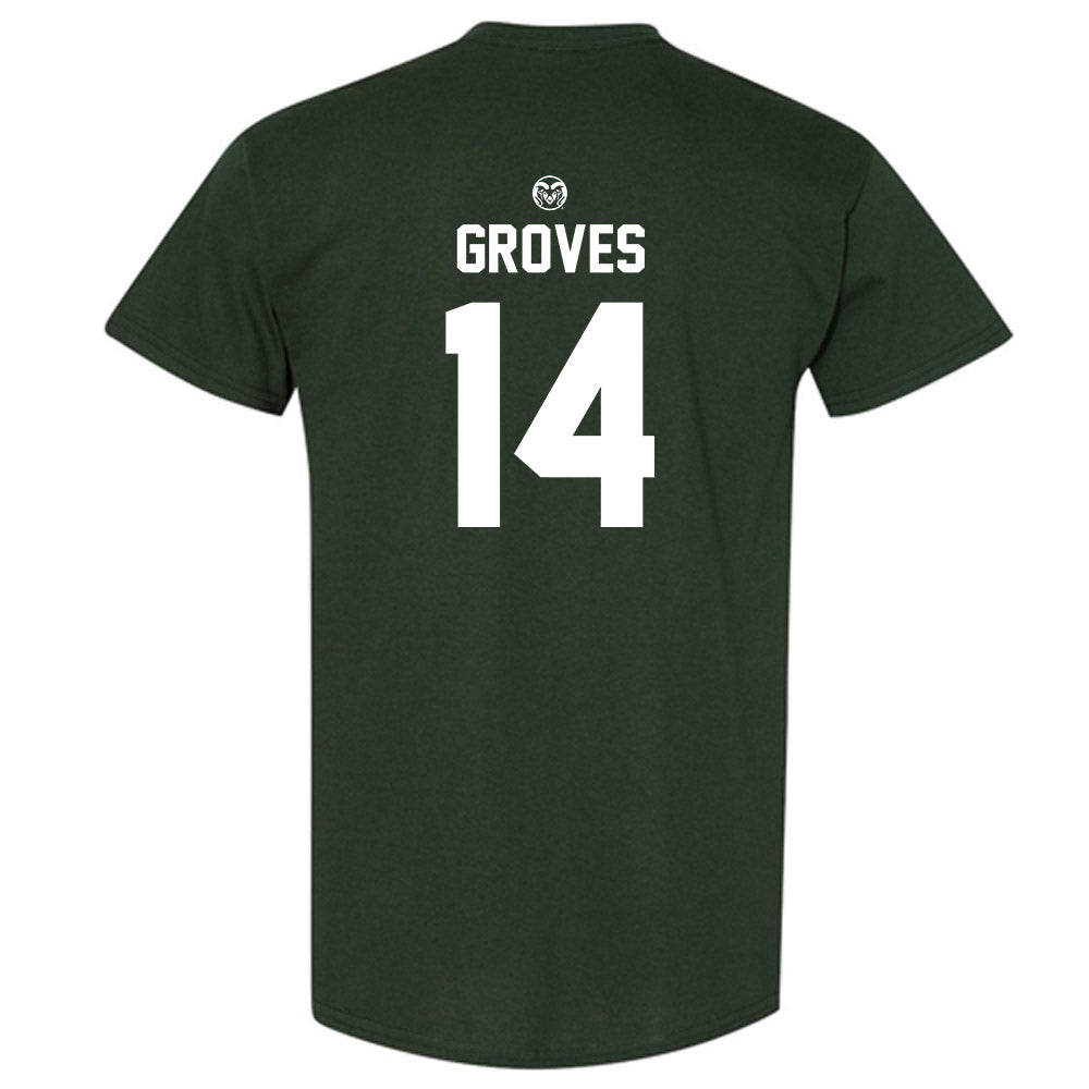 Colorado State - NCAA Women's Volleyball : Alyssa Groves - Green Classic Shersey Short Sleeve T-Shirt
