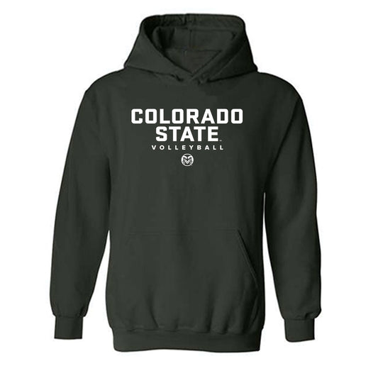 Colorado State - NCAA Women's Volleyball : Kennedy Stanford - Green Classic Shersey Hooded Sweatshirt