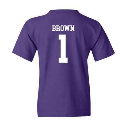 Kansas State - NCAA Football : Jayce Brown - Purple Classic Shersey Youth T-Shirt