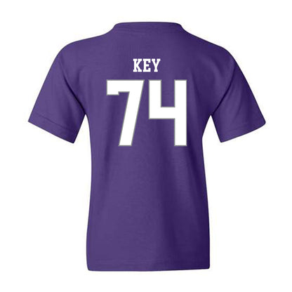 Kansas State - NCAA Football : Alex Key - Purple Classic Shersey Youth T-Shirt