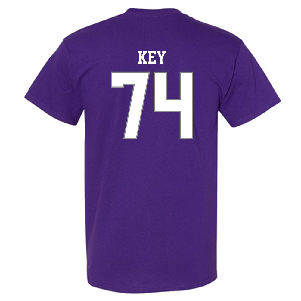 Kansas State - NCAA Football : Alex Key - Purple Classic Shersey Short Sleeve T-Shirt