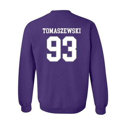 Kansas State - NCAA Football : Asher Tomaszewski - Purple Classic Shersey Sweatshirt