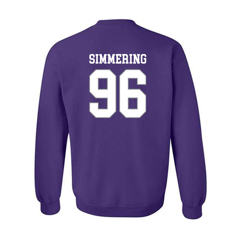 Kansas State - NCAA Football : Leyton Simmering - Purple Classic Shersey Sweatshirt