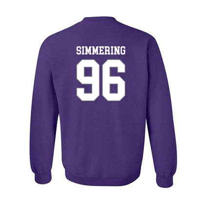 Kansas State - NCAA Football : Leyton Simmering - Purple Classic Shersey Sweatshirt