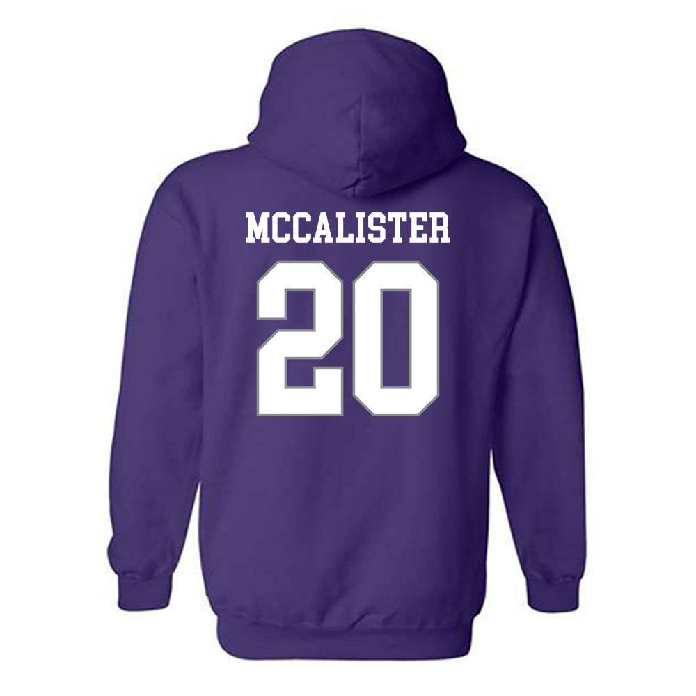 Kansas State - NCAA Football : Colby McCalister - Purple Classic Shersey Hooded Sweatshirt