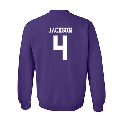 Kansas State - NCAA Football : Joe Jackson - Purple Classic Shersey Sweatshirt