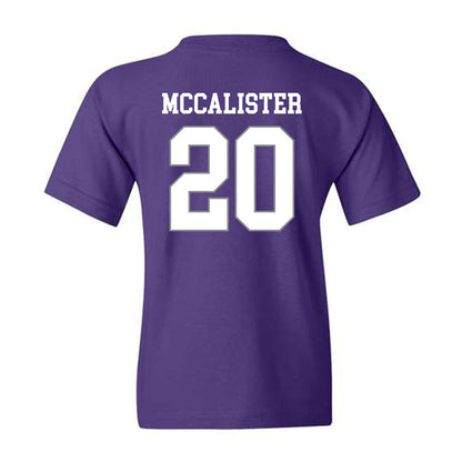 Kansas State - NCAA Football : Colby McCalister - Purple Classic Shersey Youth T-Shirt