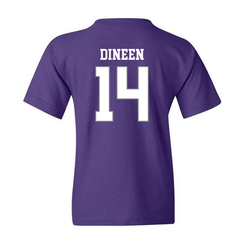 Kansas State - NCAA Football : Jet Dineen - Purple Classic Shersey Youth T-Shirt