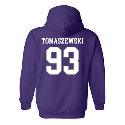 Kansas State - NCAA Football : Asher Tomaszewski - Purple Classic Shersey Hooded Sweatshirt