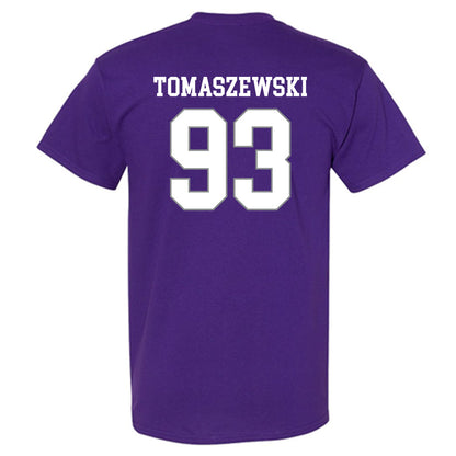 Kansas State - NCAA Football : Asher Tomaszewski - Purple Classic Shersey Short Sleeve T-Shirt