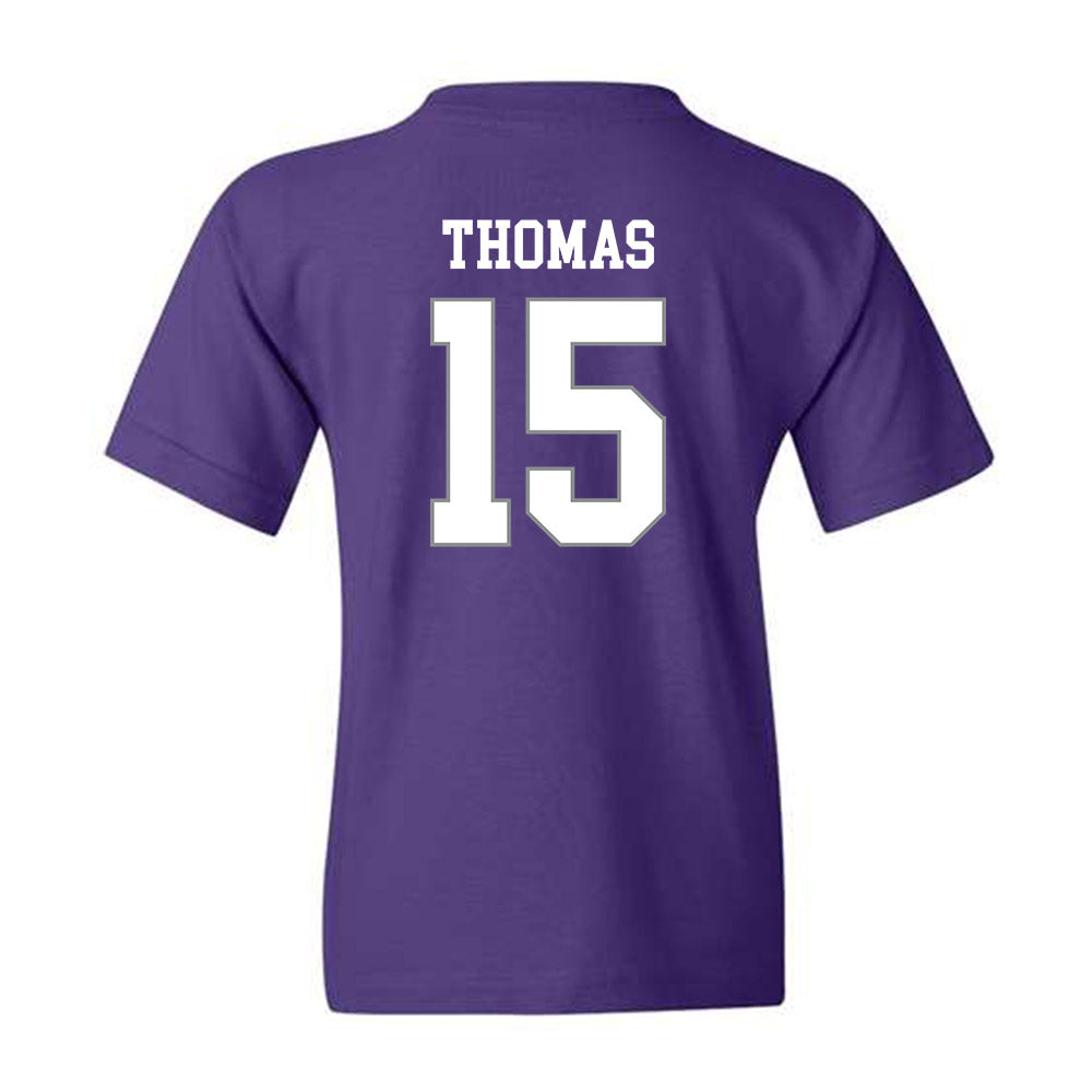 Kansas State - NCAA Football : Kanijal Thomas - Purple Classic Shersey Youth T-Shirt