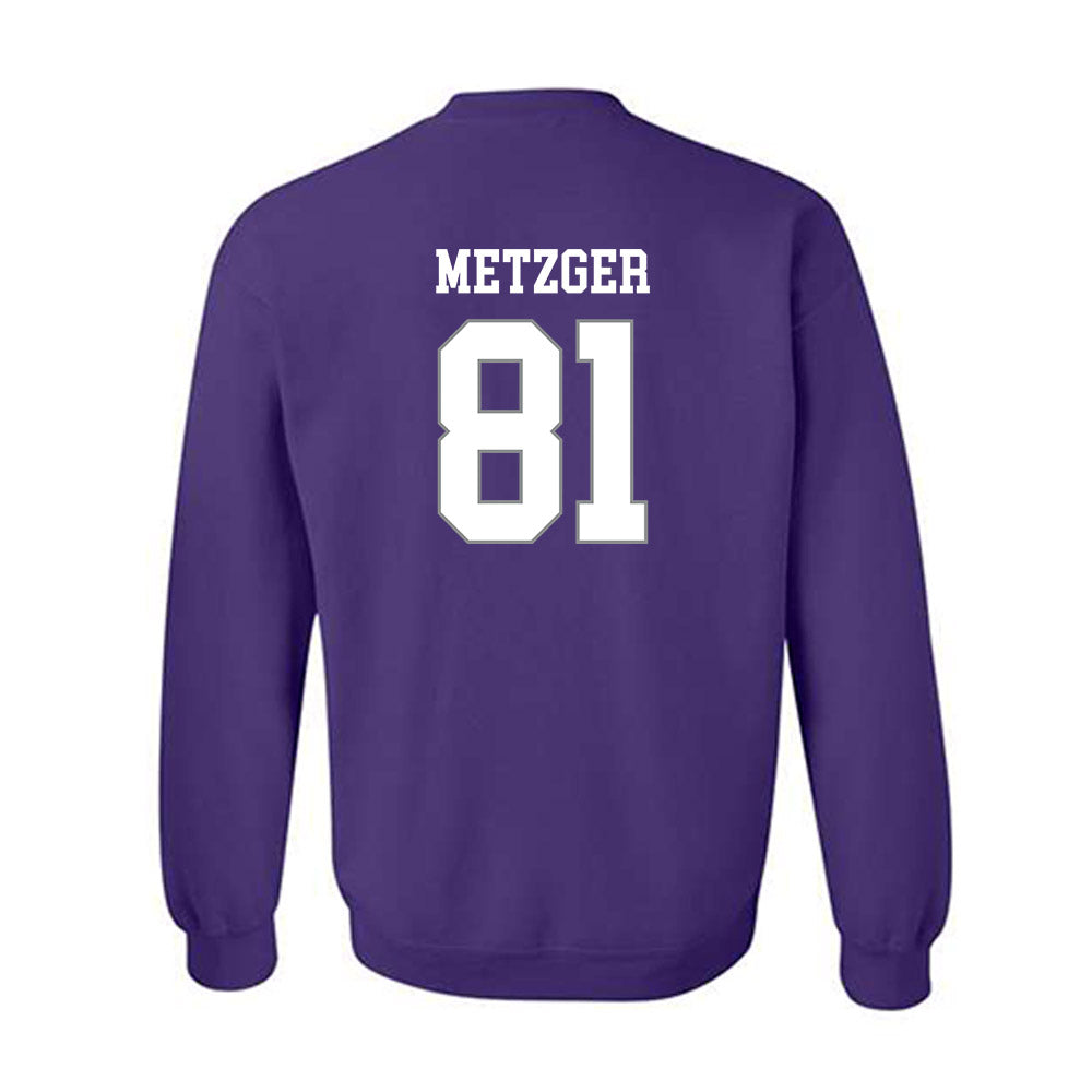 Kansas State - NCAA Football : Andrew Metzger - Purple Classic Shersey Sweatshirt