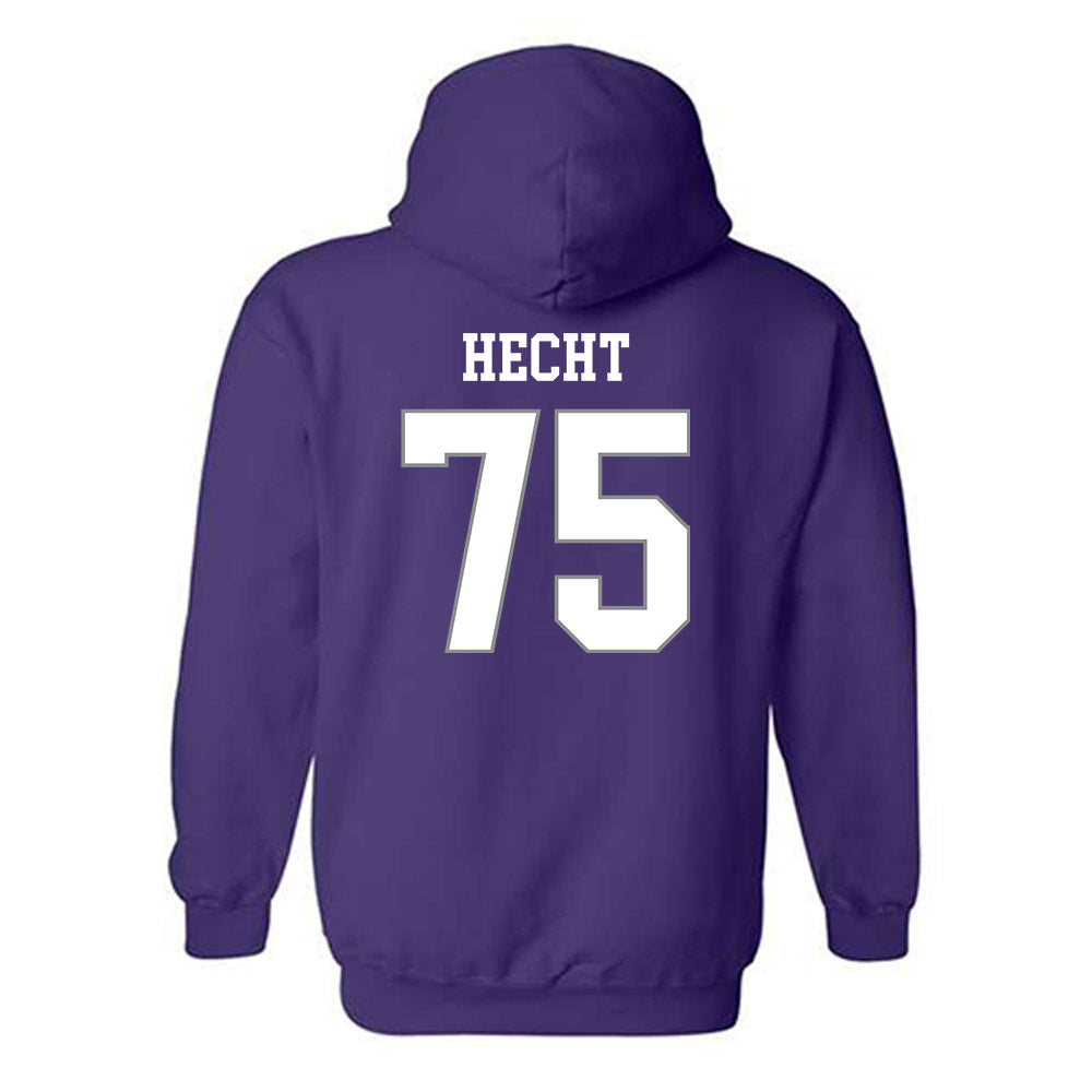 Kansas State - NCAA Football : Sam Hecht - Purple Classic Shersey Hooded Sweatshirt