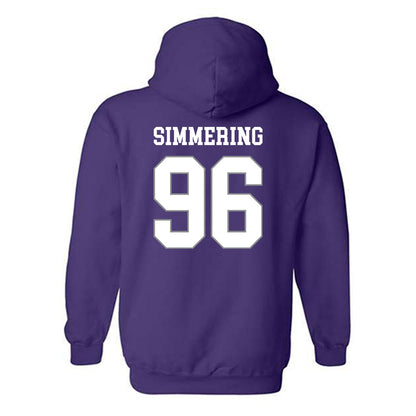 Kansas State - NCAA Football : Leyton Simmering - Purple Classic Shersey Hooded Sweatshirt