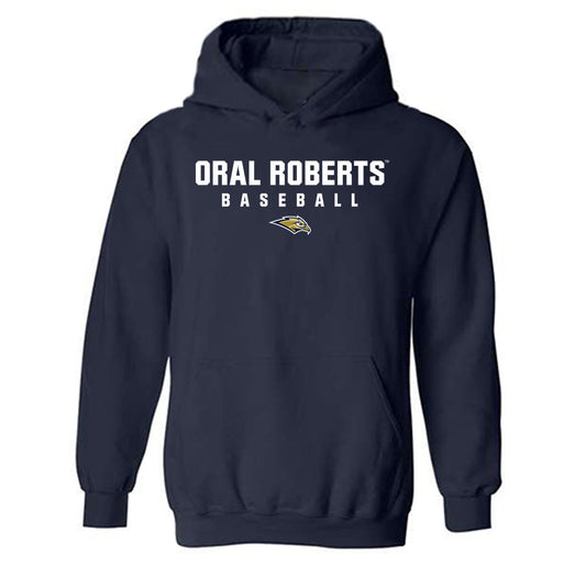 Oral Roberts - NCAA Baseball : Garrett Casey - Hooded Sweatshirt Classic Shersey