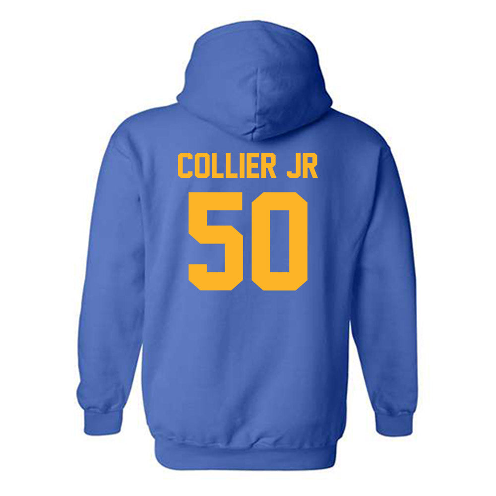 Pittsburgh - NCAA Football : Jason Collier Jr - Royal Classic Shersey Hooded Sweatshirt