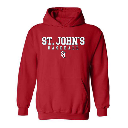 St. Johns - NCAA Baseball : Dylan Johnson - Hooded Sweatshirt Classic Shersey