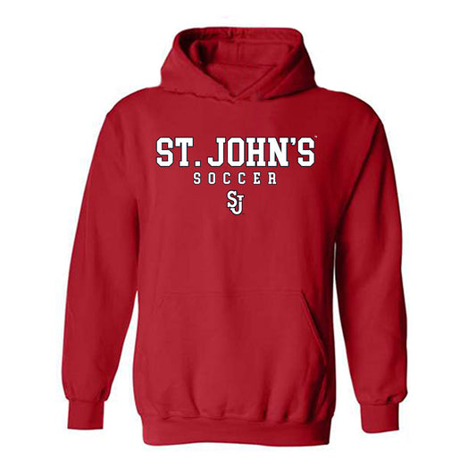 St. Johns - NCAA Women's Soccer : Jessica Garziano - Hooded Sweatshirt Classic Shersey