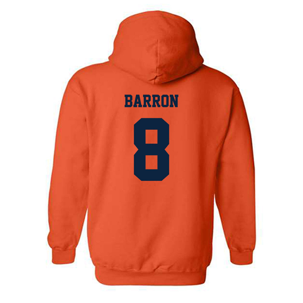 Syracuse - NCAA Football : Justin Barron - Orange Classic Shersey Hooded Sweatshirt