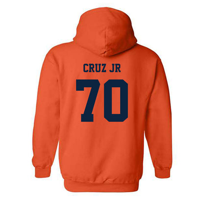 Syracuse - NCAA Football : Enrique Cruz Jr - Orange Classic Shersey Hooded Sweatshirt