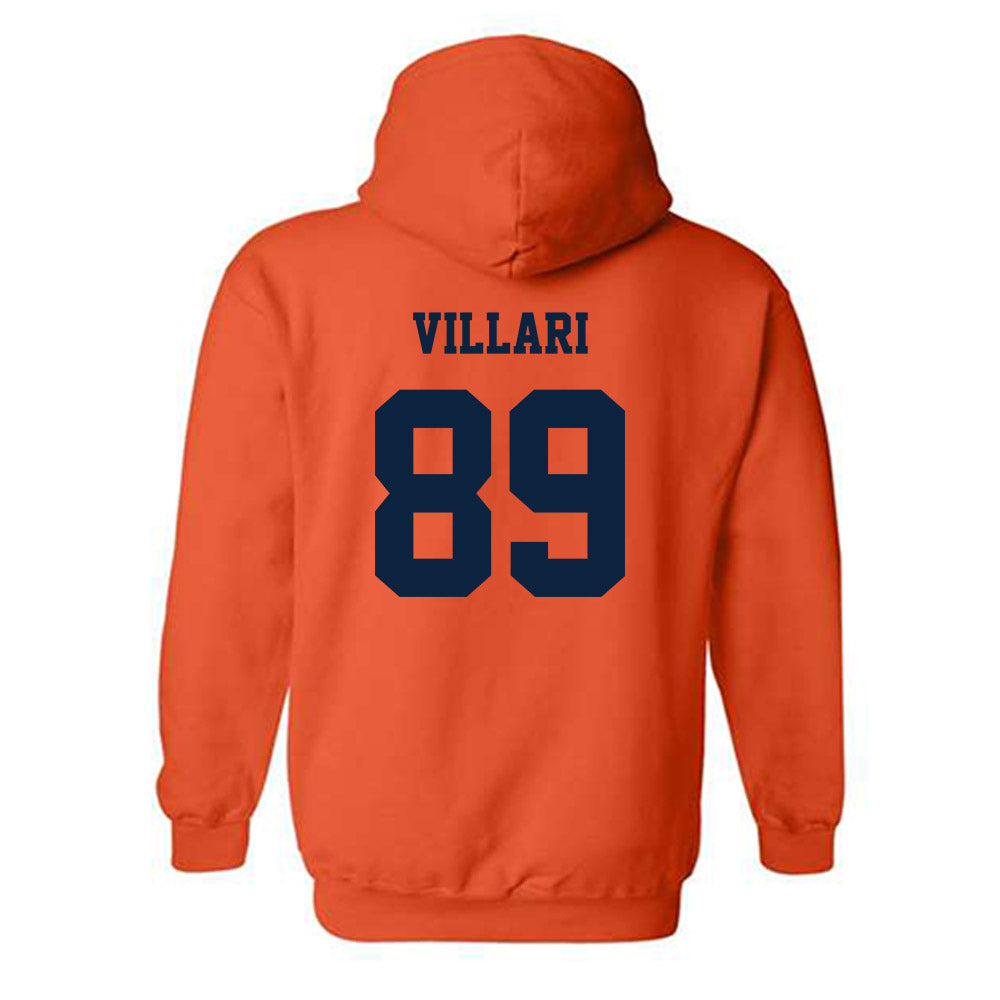Syracuse - NCAA Football : Dan Villari - Orange Classic Shersey Hooded Sweatshirt