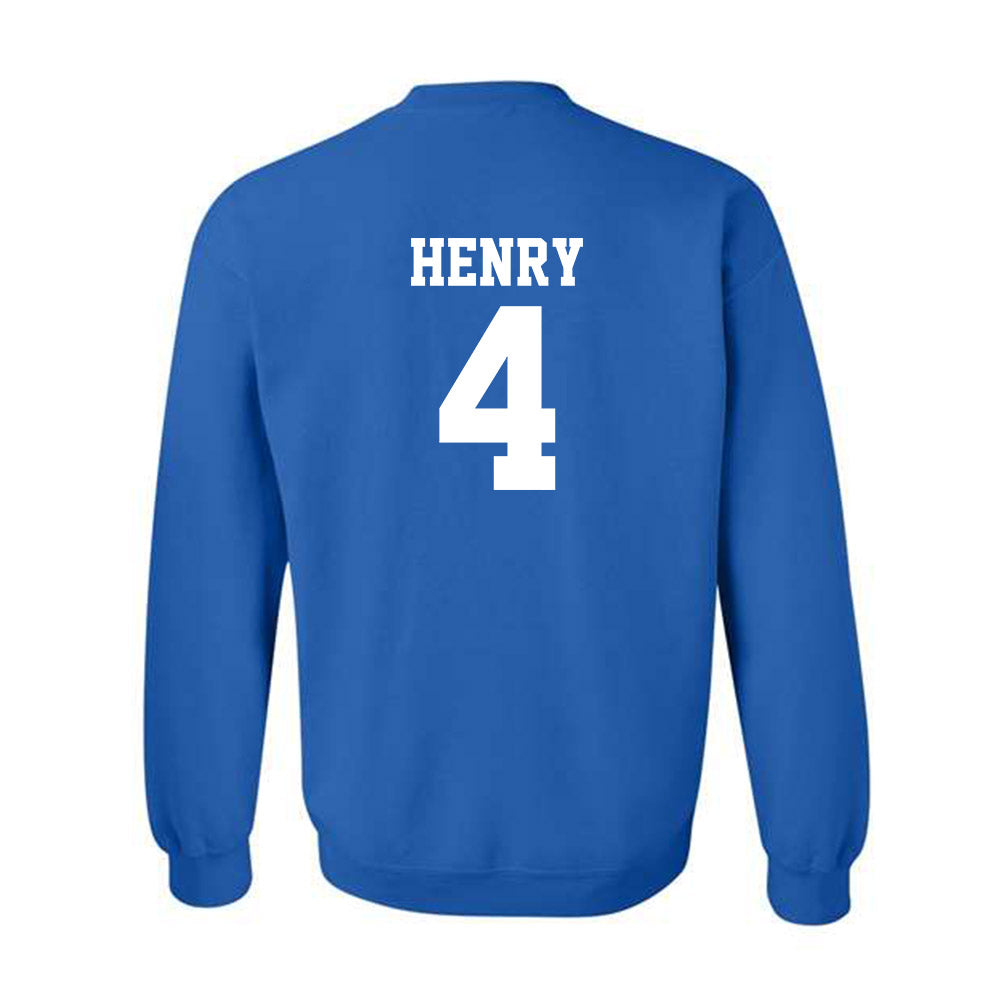 Texas Arlington - NCAA Baseball : Zach Henry - Crewneck Sweatshirt Classic Shersey
