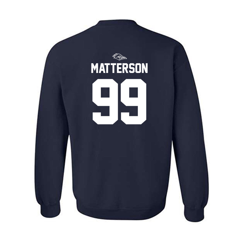 UTSA - NCAA Football : Brandon Matterson - Navy Classic Shersey Sweatshirt