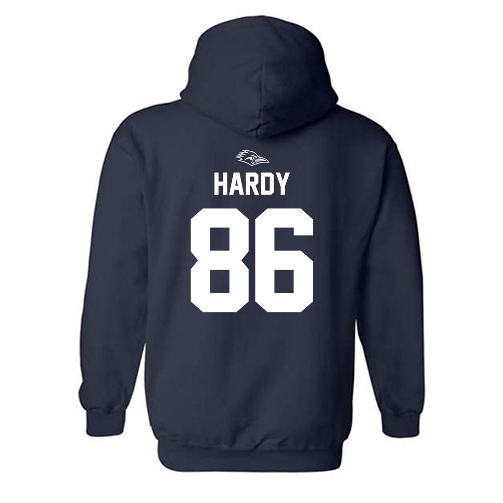UTSA - NCAA Football : Jamel Hardy - Navy Classic Shersey Hooded Sweatshirt