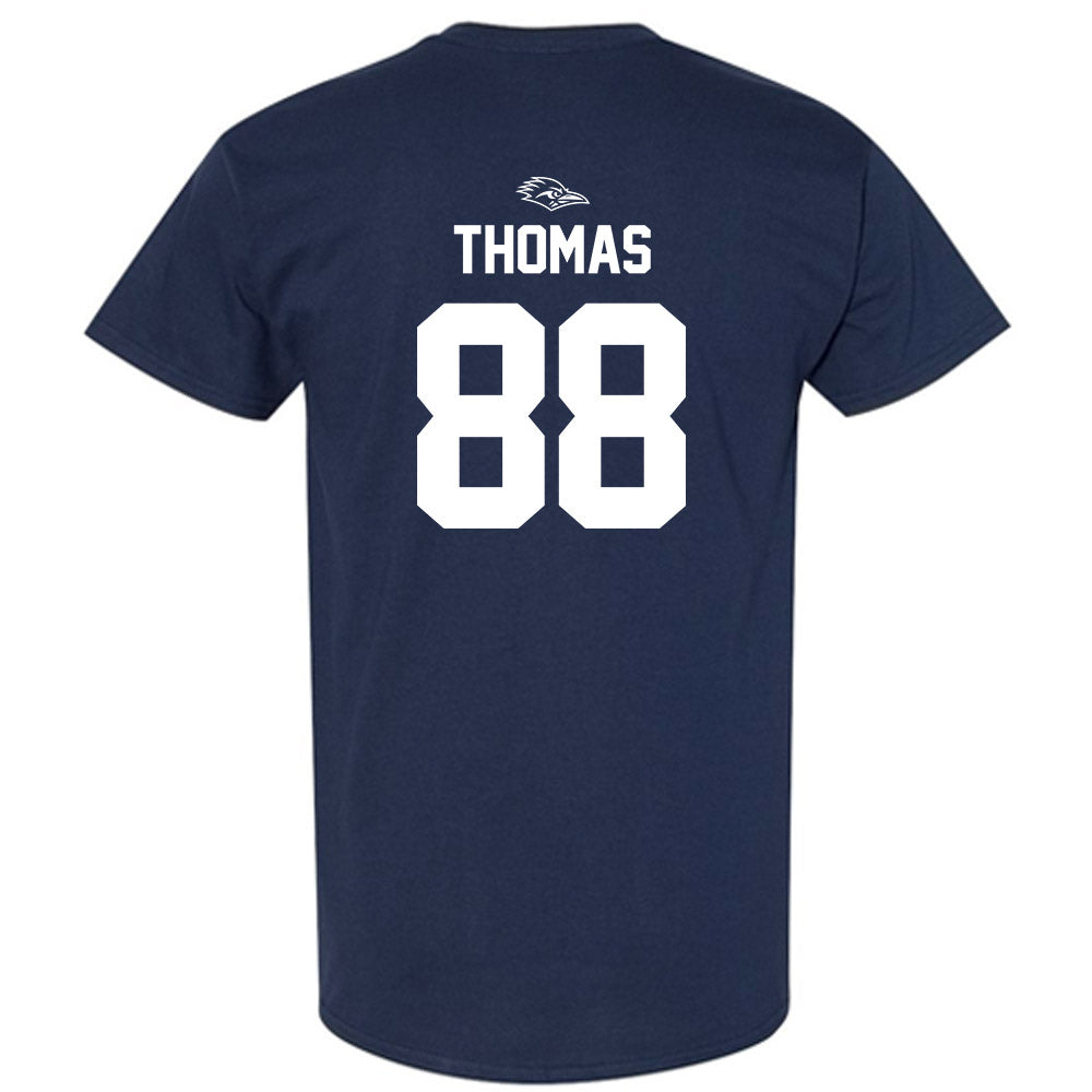 UTSA - NCAA Football : Houston Thomas - Navy Classic Shersey Short Sleeve T-Shirt