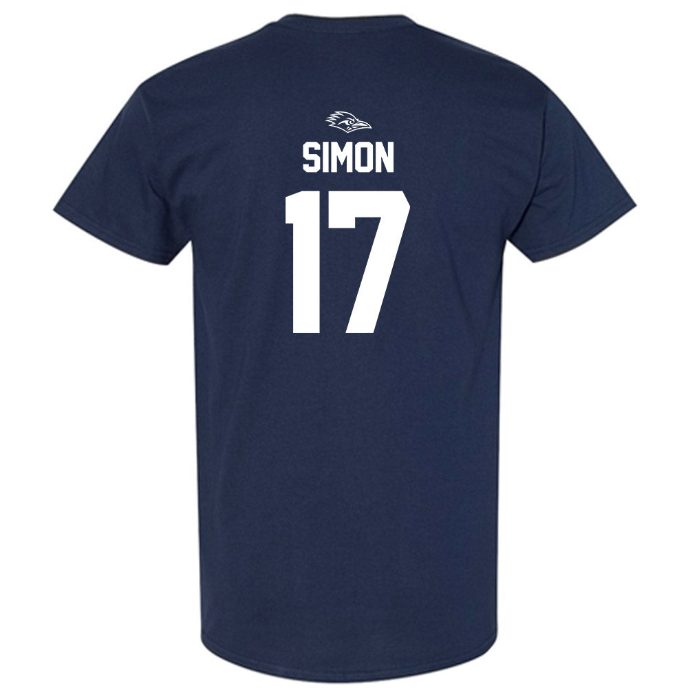 UTSA - NCAA Football : Asyrus Simon - Navy Classic Shersey Short Sleeve T-Shirt