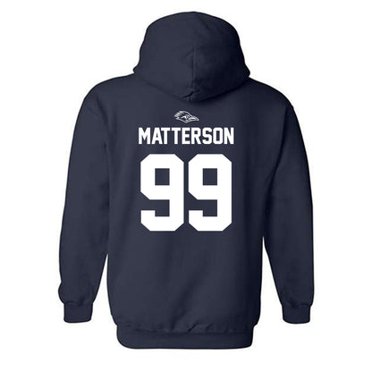 UTSA - NCAA Football : Brandon Matterson - Navy Classic Shersey Hooded Sweatshirt
