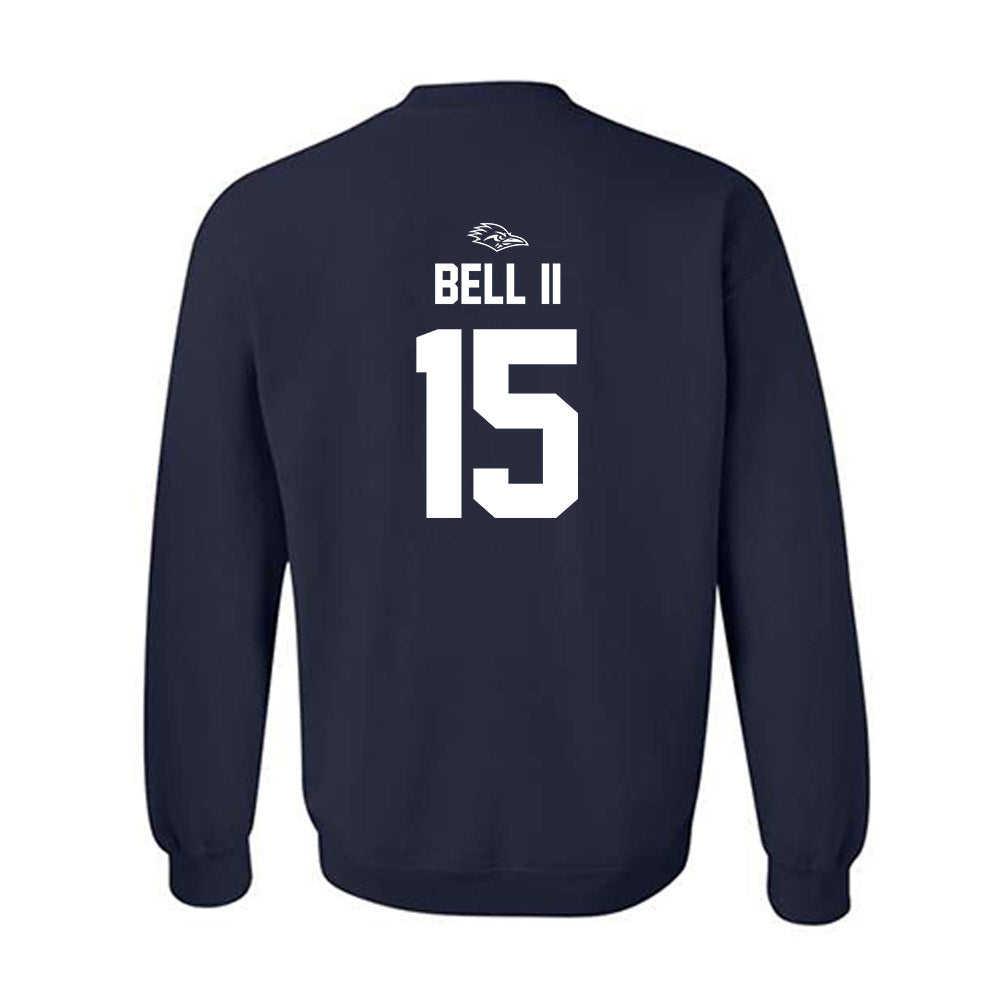 UTSA - NCAA Football : Trumane Bell II - Navy Classic Shersey Sweatshirt