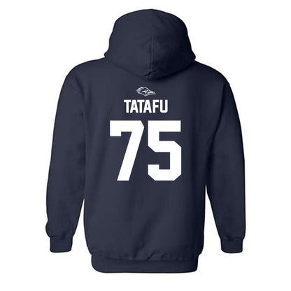 UTSA - NCAA Football : Venly Tatafu - Navy Classic Shersey Hooded Sweatshirt