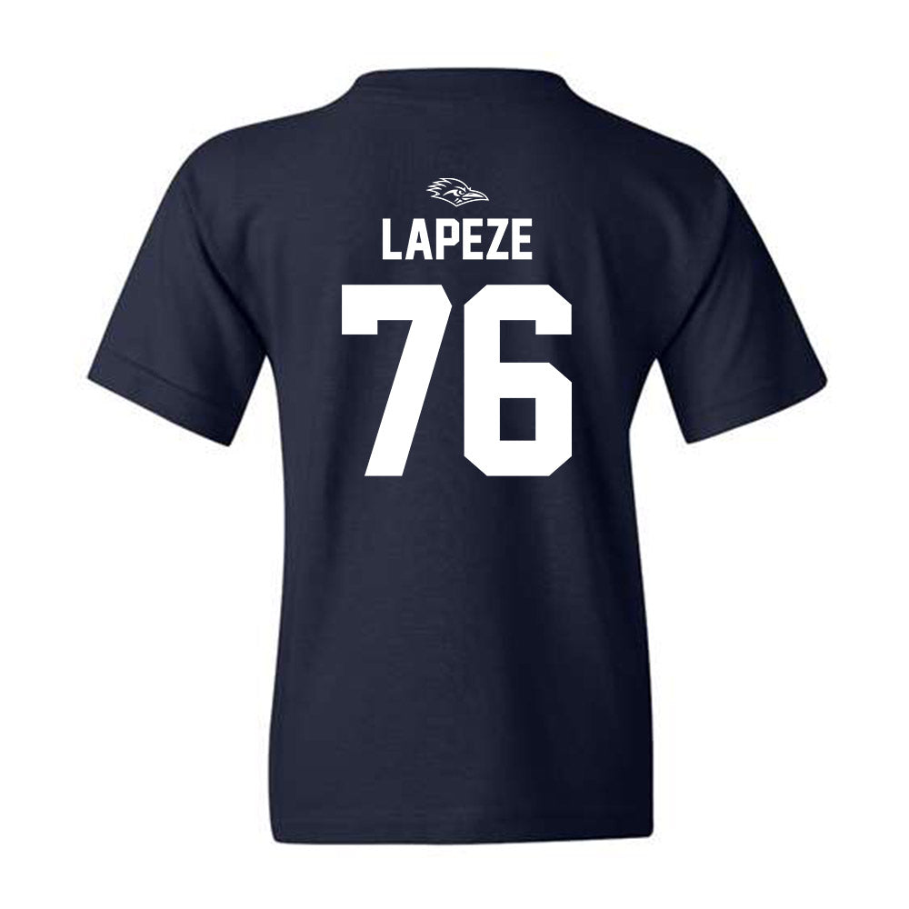 UTSA - NCAA Football : Luke Lapeze - Navy Classic Shersey Youth T-Shirt