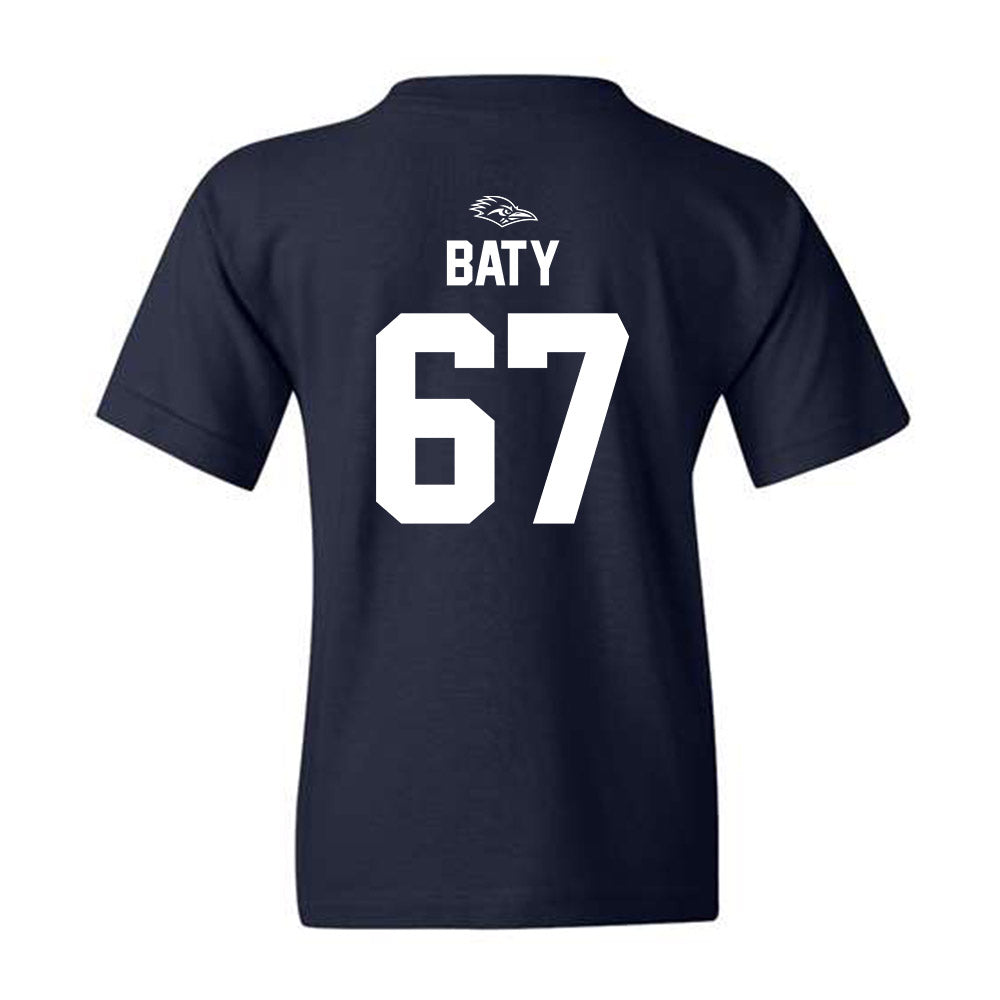 UTSA - NCAA Football : Walker Baty - Navy Classic Shersey Youth T-Shirt