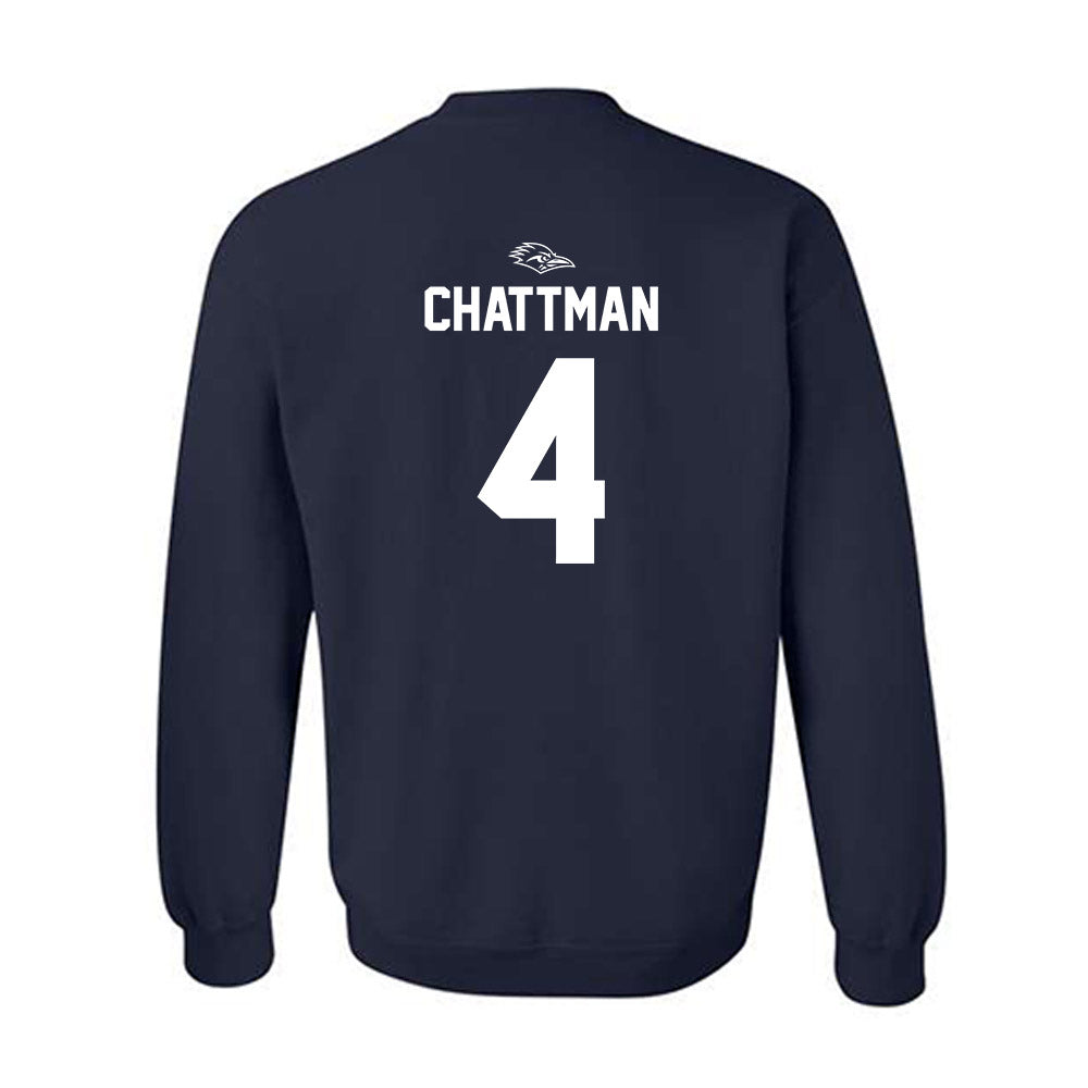 UTSA - NCAA Football : Clifford Chattman - Navy Classic Shersey Sweatshirt