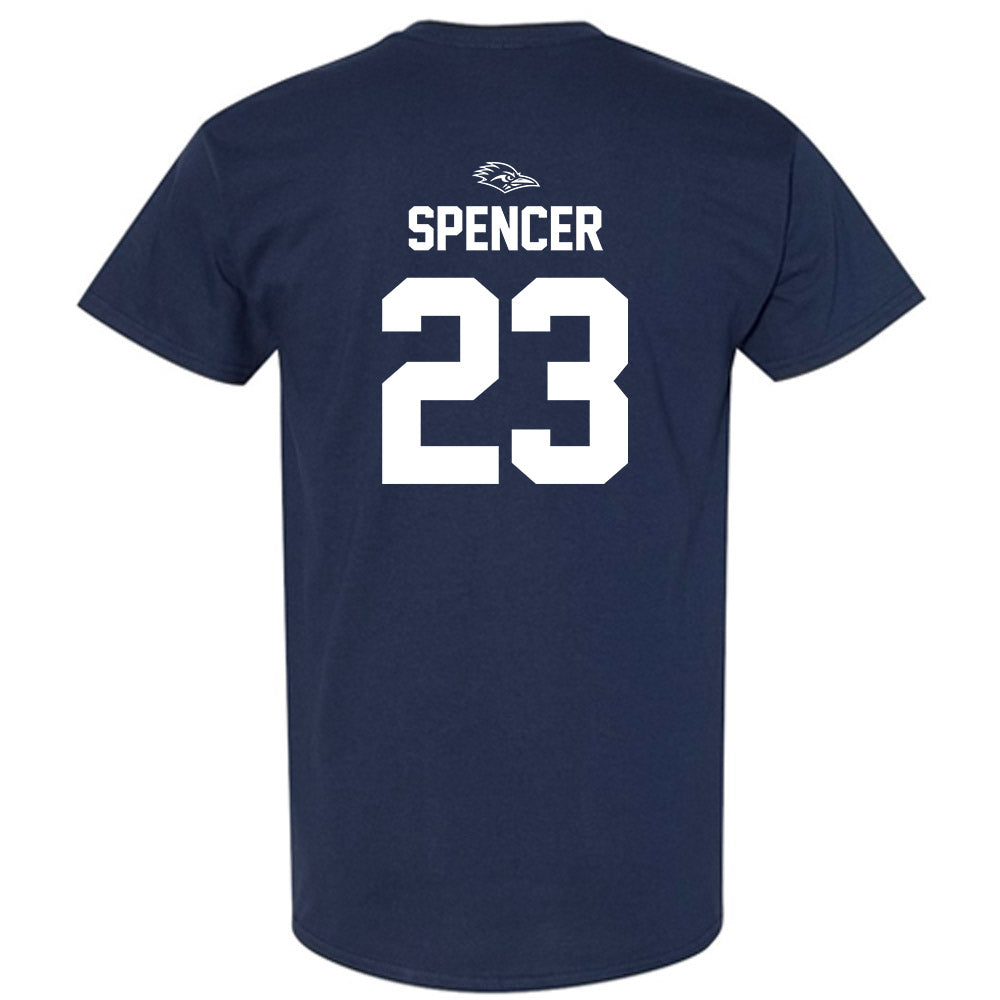 UTSA - NCAA Football : Xavier Spencer - Navy Classic Shersey Short Sleeve T-Shirt