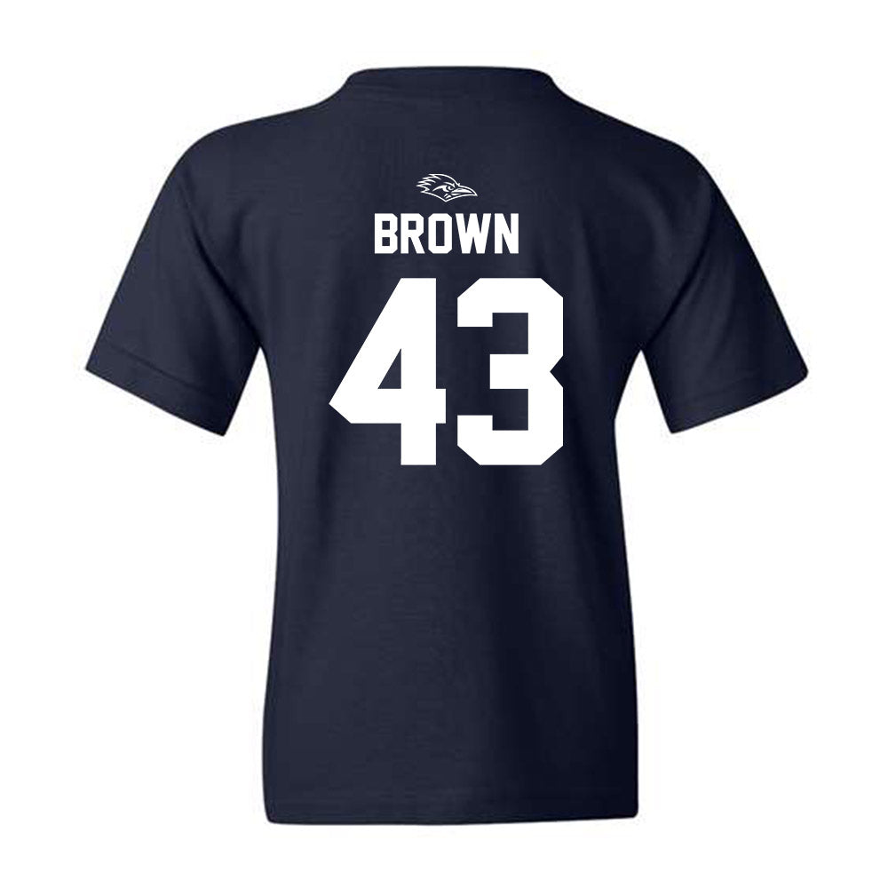UTSA - NCAA Football : Kaleb Brown - Navy Classic Shersey Youth T-Shirt