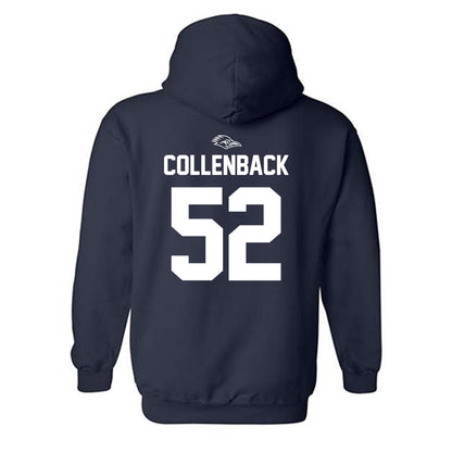 UTSA - NCAA Football : Cade Collenback - Navy Classic Shersey Hooded Sweatshirt