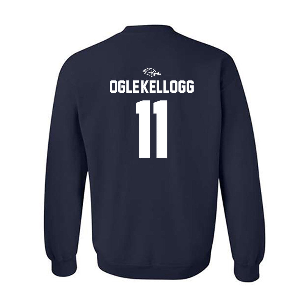 UTSA - NCAA Football : Tykee Ogle-Kellogg - Navy Classic Shersey Sweatshirt