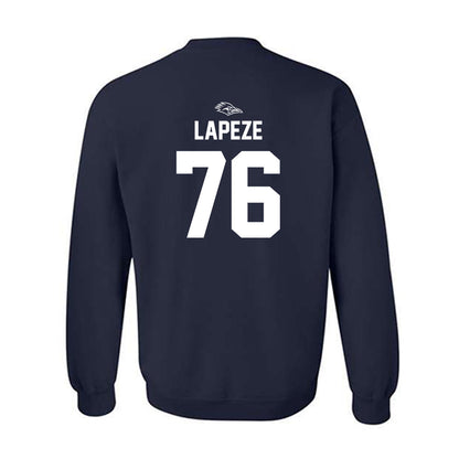 UTSA - NCAA Football : Luke Lapeze - Navy Classic Shersey Sweatshirt