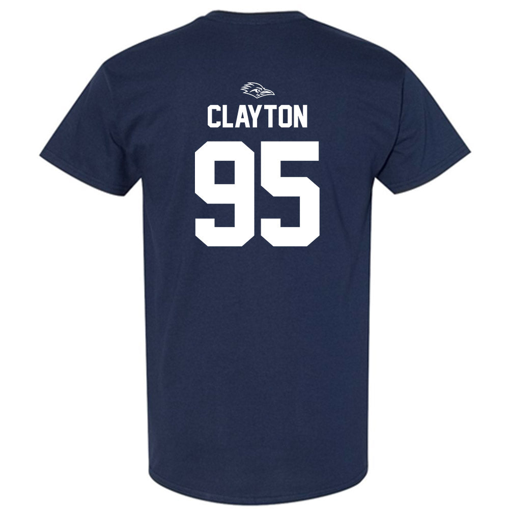 UTSA - NCAA Football : Christian Clayton - Navy Classic Shersey Short Sleeve T-Shirt