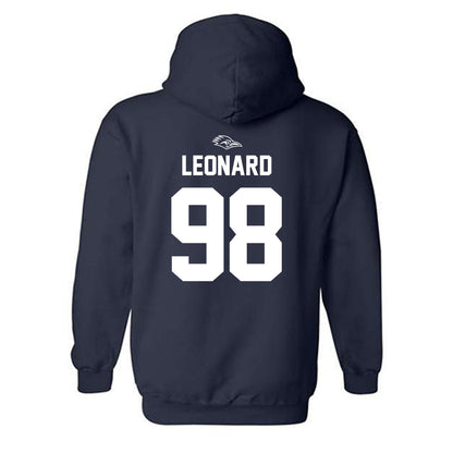 UTSA - NCAA Football : Tai Leonard - Navy Classic Shersey Hooded Sweatshirt