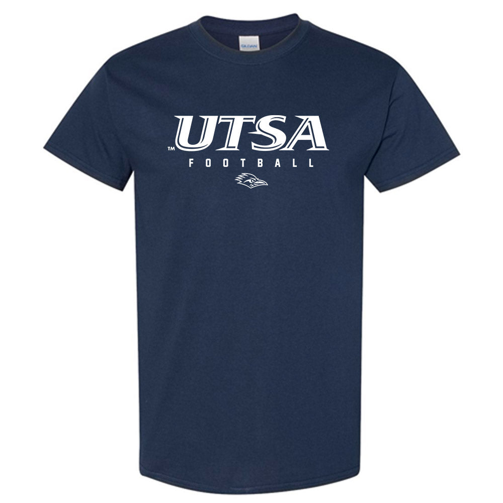UTSA - NCAA Football : Victor Shaw - Navy Classic Shersey Short Sleeve T-Shirt