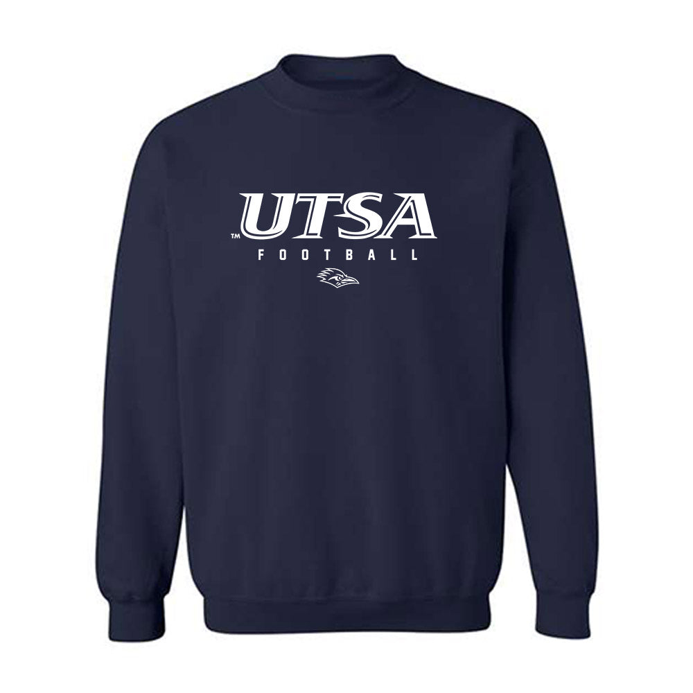 UTSA - NCAA Football : Christian Clayton - Navy Classic Shersey Sweatshirt