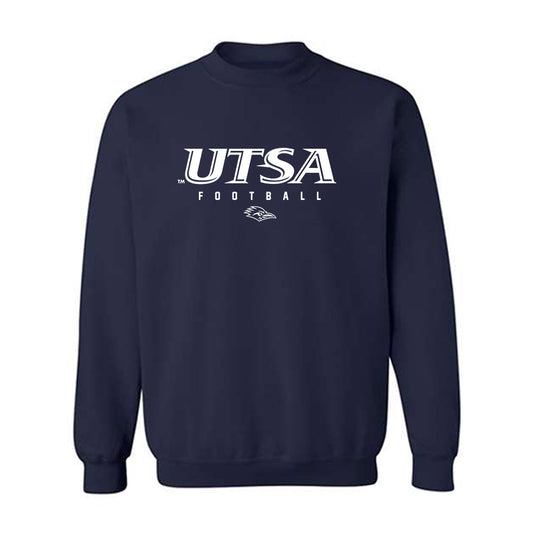 UTSA - NCAA Football : James Walley Jr - Navy Classic Shersey Sweatshirt