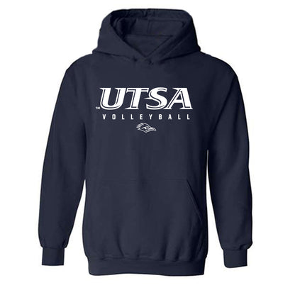 UTSA - NCAA Women's Volleyball : Caroline Krueger - Navy Classic Shersey Hooded Sweatshirt