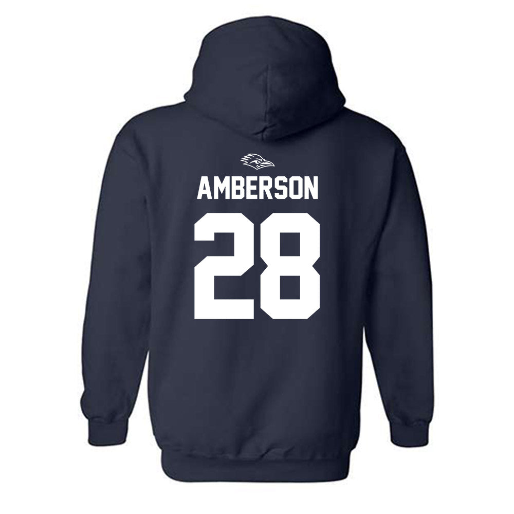 UTSA - NCAA Women's Soccer : Reagan Amberson - Navy Classic Shersey Hooded Sweatshirt
