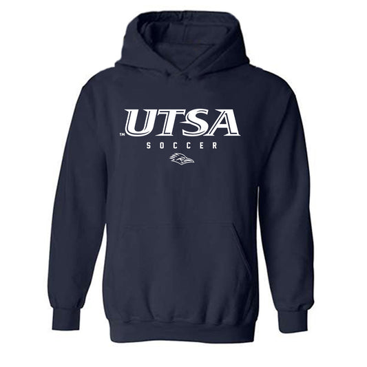 UTSA - NCAA Women's Soccer : Hannah Warnken - Navy Classic Shersey Hooded Sweatshirt